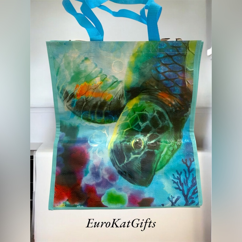 SAVE the TURTLE Tote Bag NEW unisex women men kids Gift Colorful